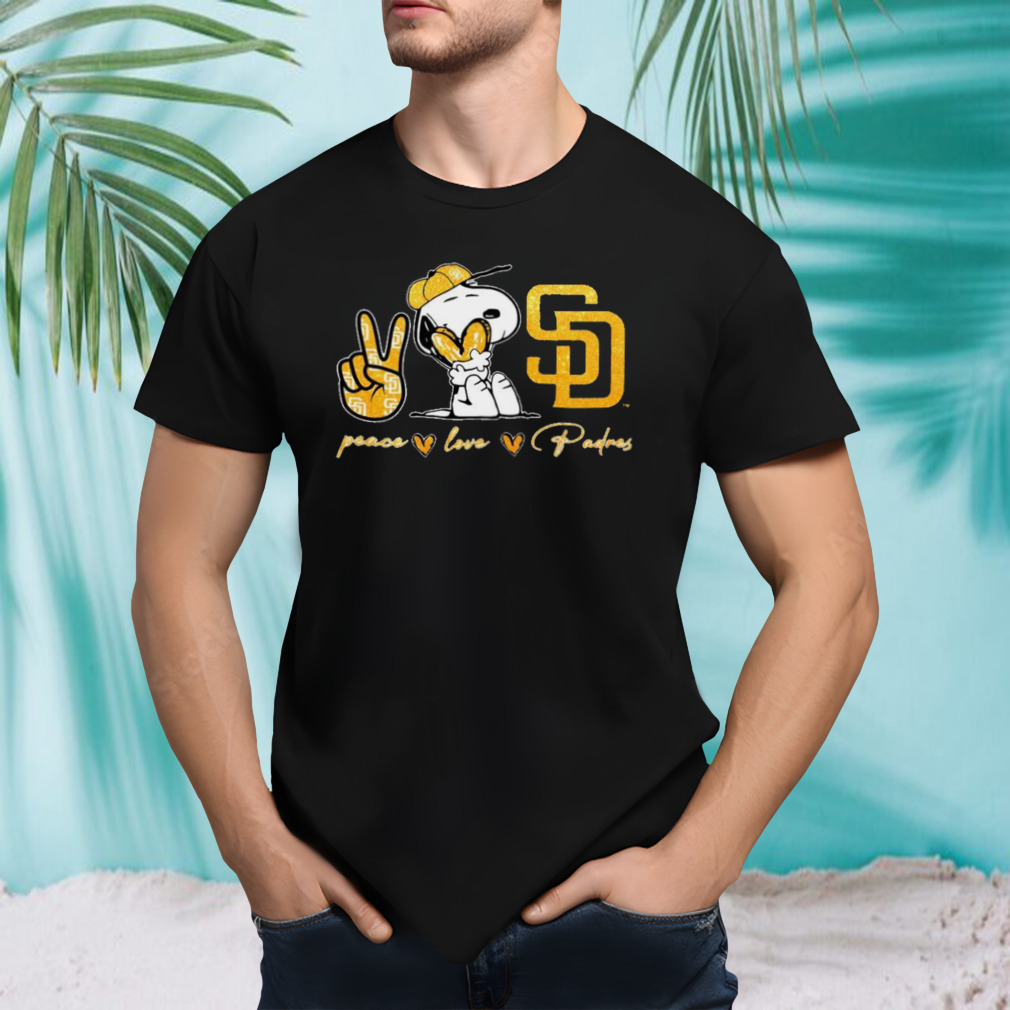 Snoopy San Diego Padres Peace Love Padres shirt