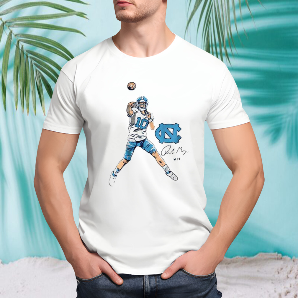 Unc Football Drake Maye Superstar Pose Shirt