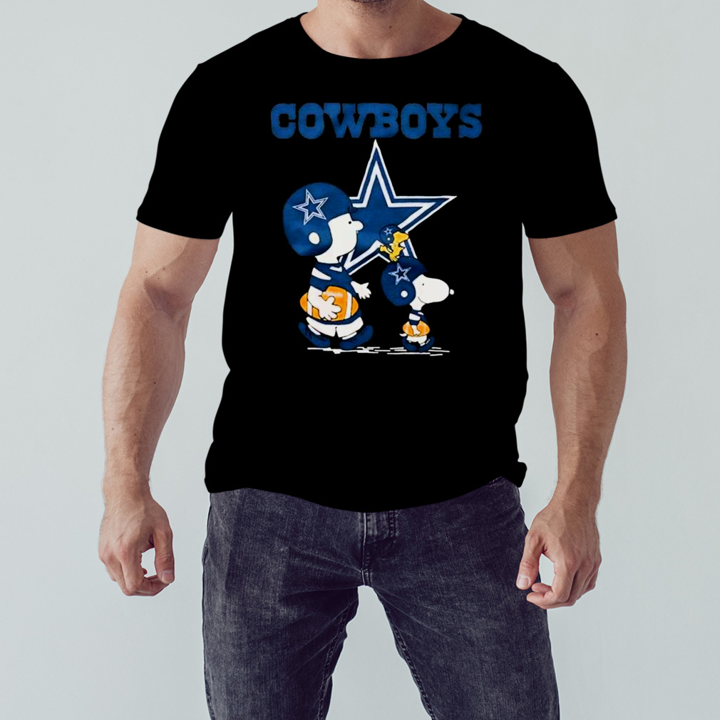 Dallas Cowboys Peanuts Snoopy Charlie Brown And Woodstock Shirt