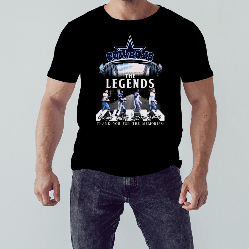 Dallas Cowboys The Legends Abbey Road Thank You For The Memories Signatures 2023 Shirt