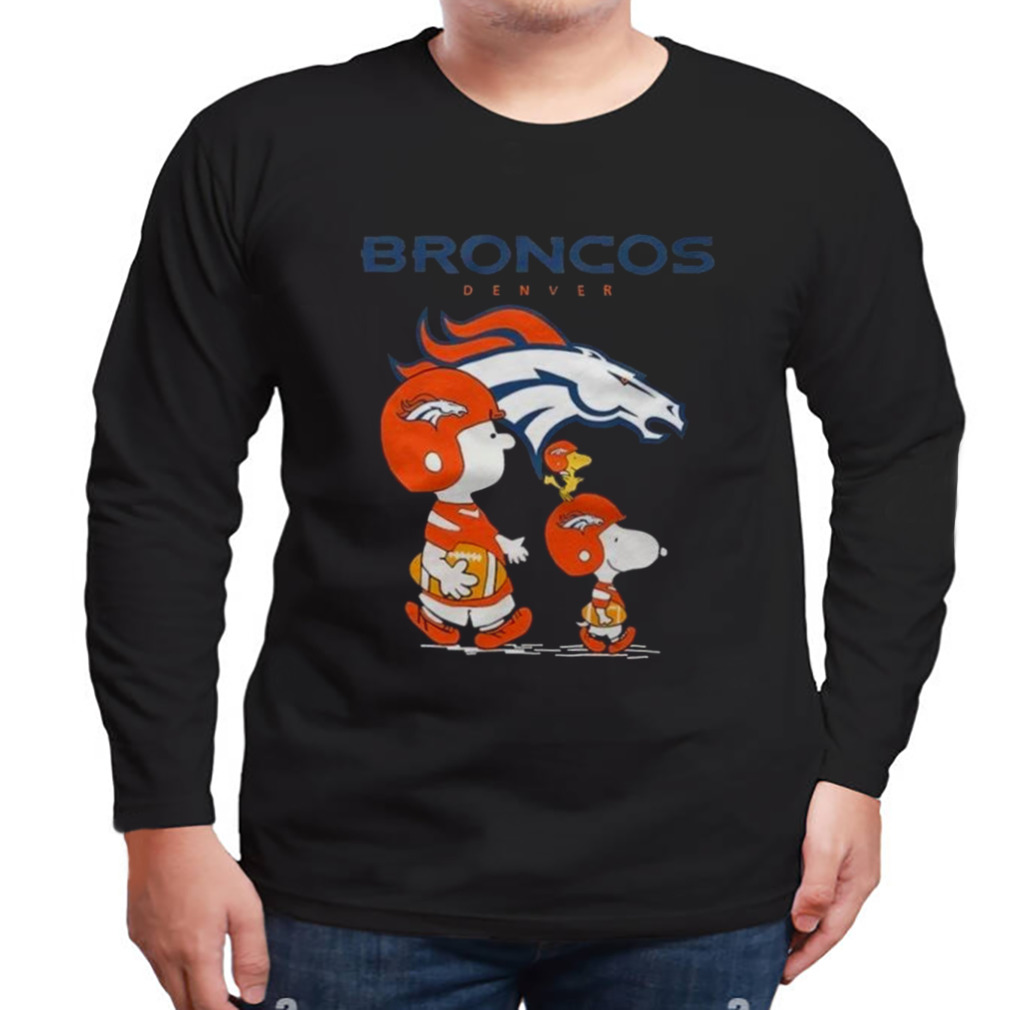 Denver Broncos Peanuts Snoopy Charlie Brown And Woodstock Shirt 3 Longsleeve tshirt