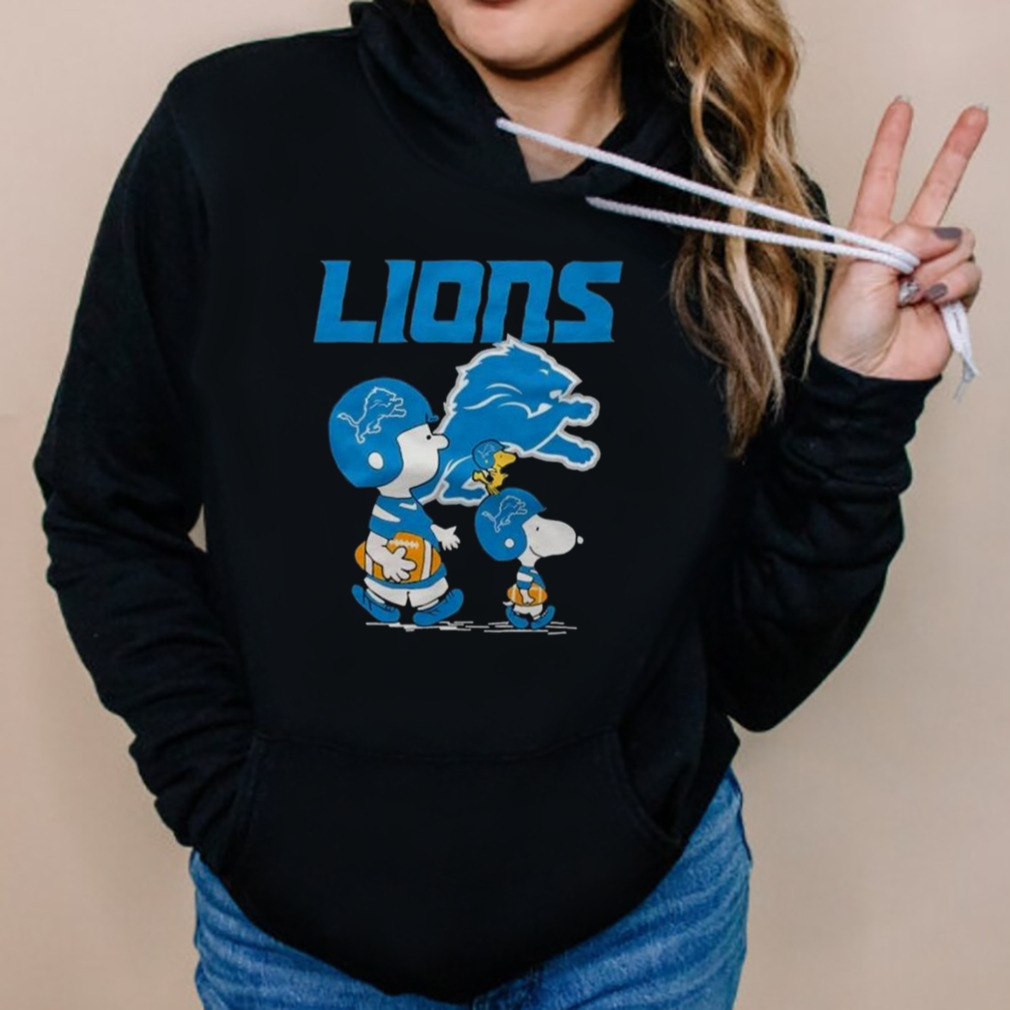 Detroit Lions Peanuts Snoopy Charlie Brown And Woodstock T-shirt 5 Hoodies