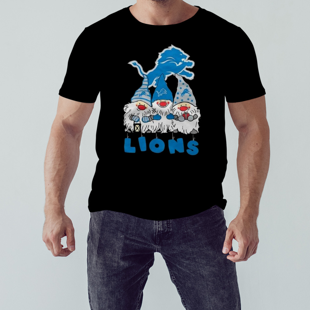 Detroit Lions The Gnomes Christmas T-shirt
