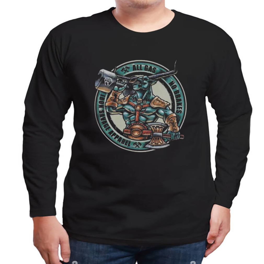 Longhorn All gas no brakes V2 Shirt 3 Longsleeve tshirt