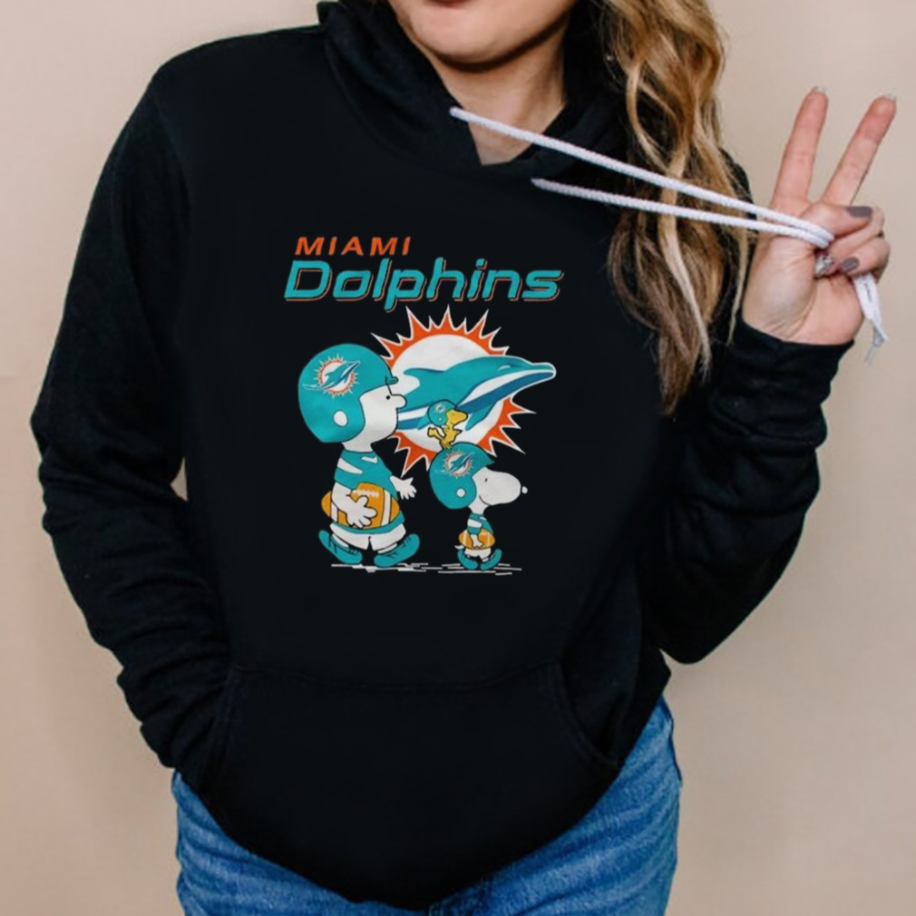 Miami Dolphins Peanuts Snoopy Charlie Brown And Woodstock T-shirt 5 Hoodies