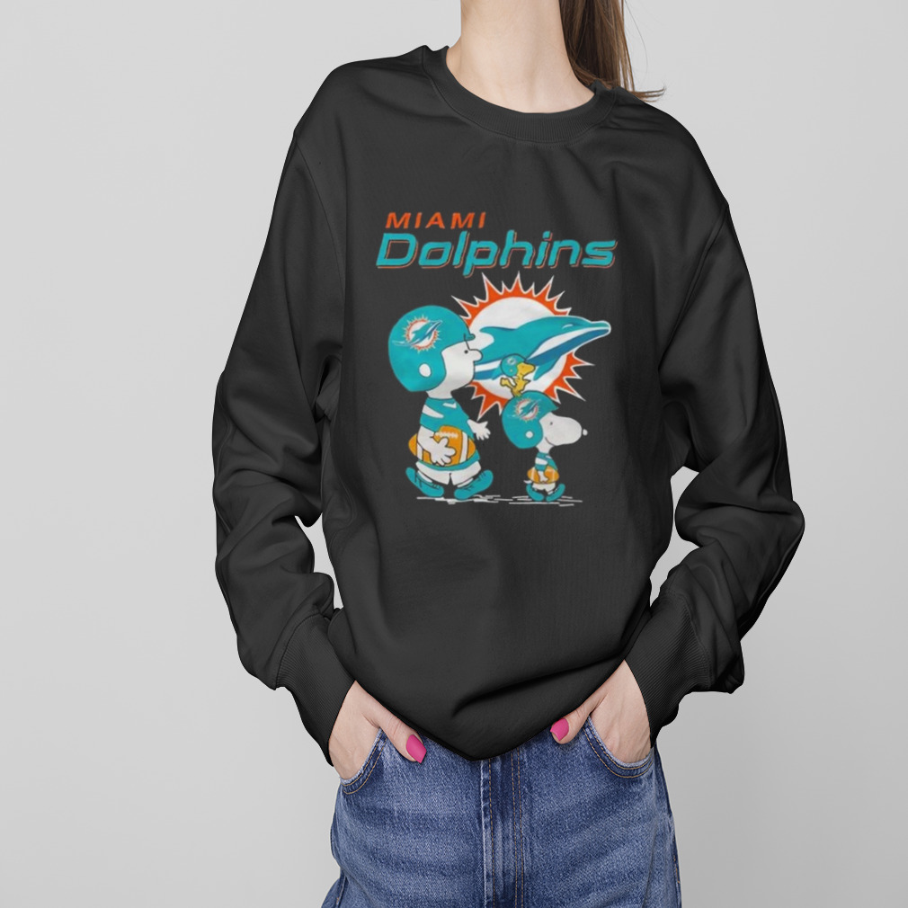 Miami Dolphins Peanuts Snoopy Charlie Brown And Woodstock T-shirt 4 Sweaters