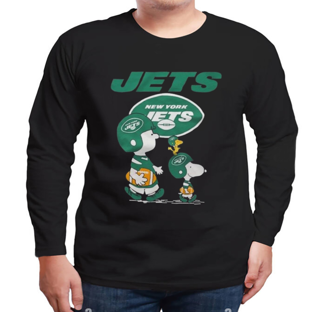 New York Jets Peanuts Snoopy Charlie Brown And Woodstock Shirt 3 Longsleeve tshirt