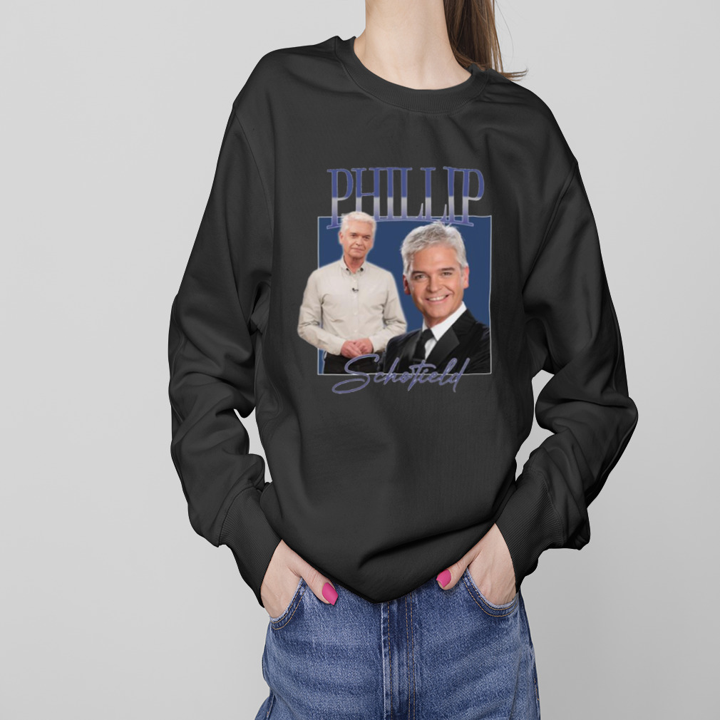 Phillip Schofield Tee Top Uk Tv Presenter Tribute 90’s shirt 4 Sweaters