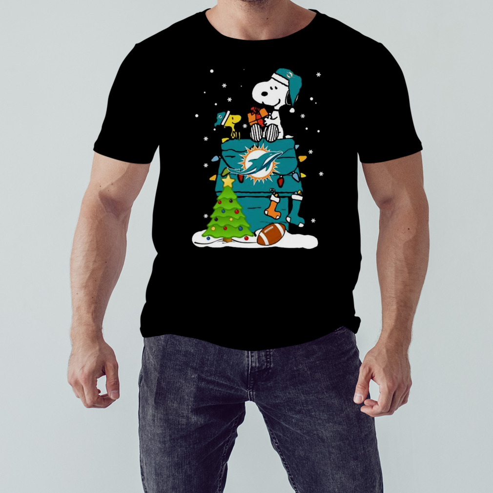 Snoopy Miami Dolphins Christmas shirt