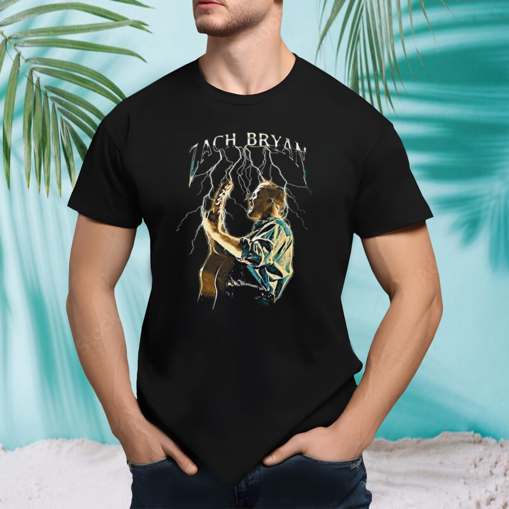 Zach Bryan Lightning photo design T-shirt