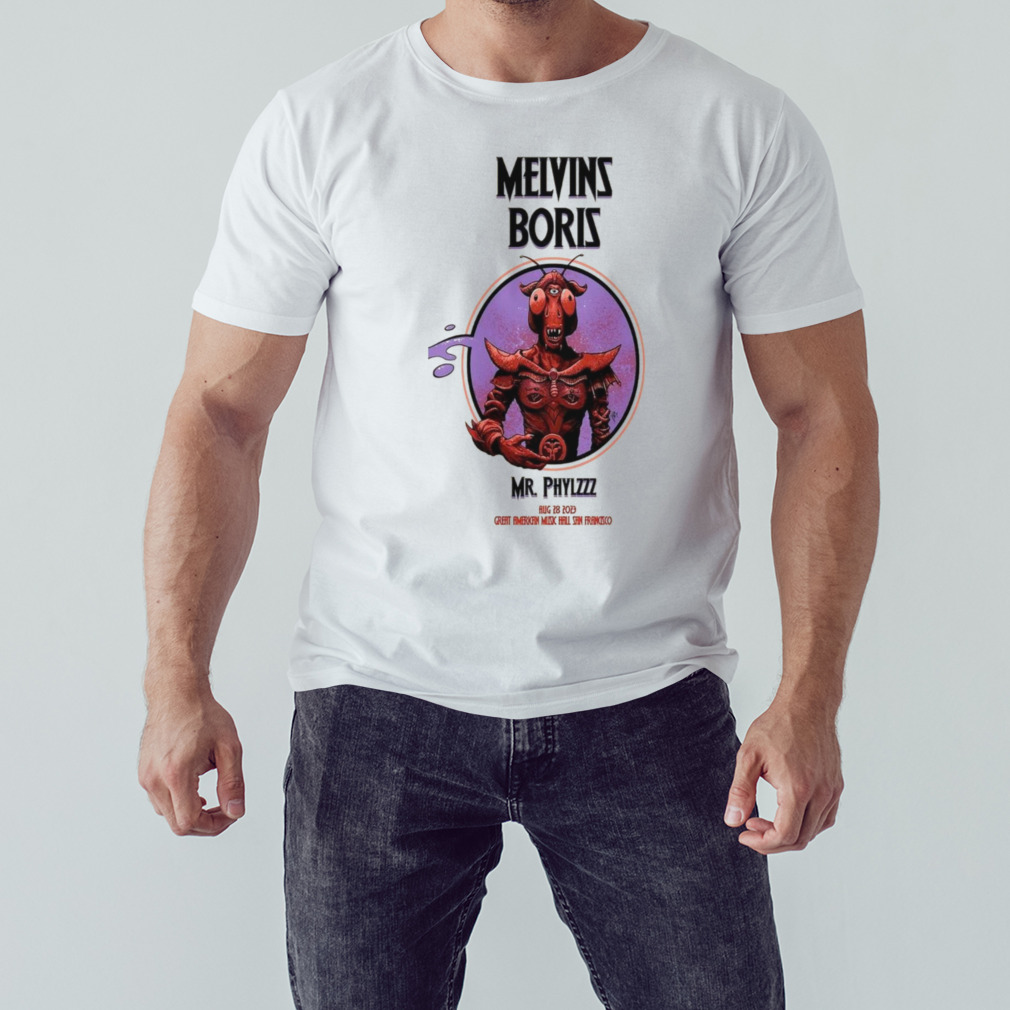 Boris & Melvins Events in San Francisco Aug 28 2023 art poster design T-shirt