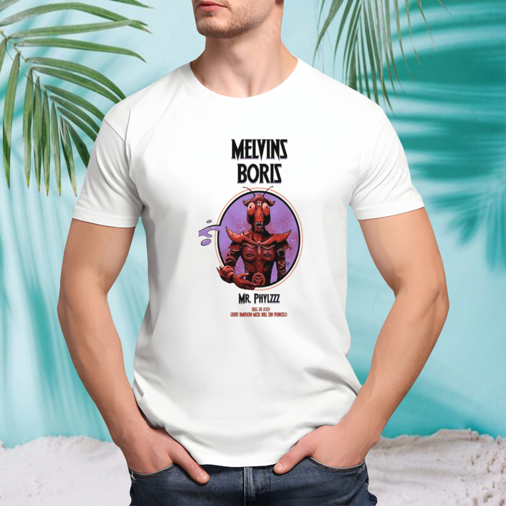 Boris & Melvins Events in San Francisco Aug 28 2023 art poster design T-shirt