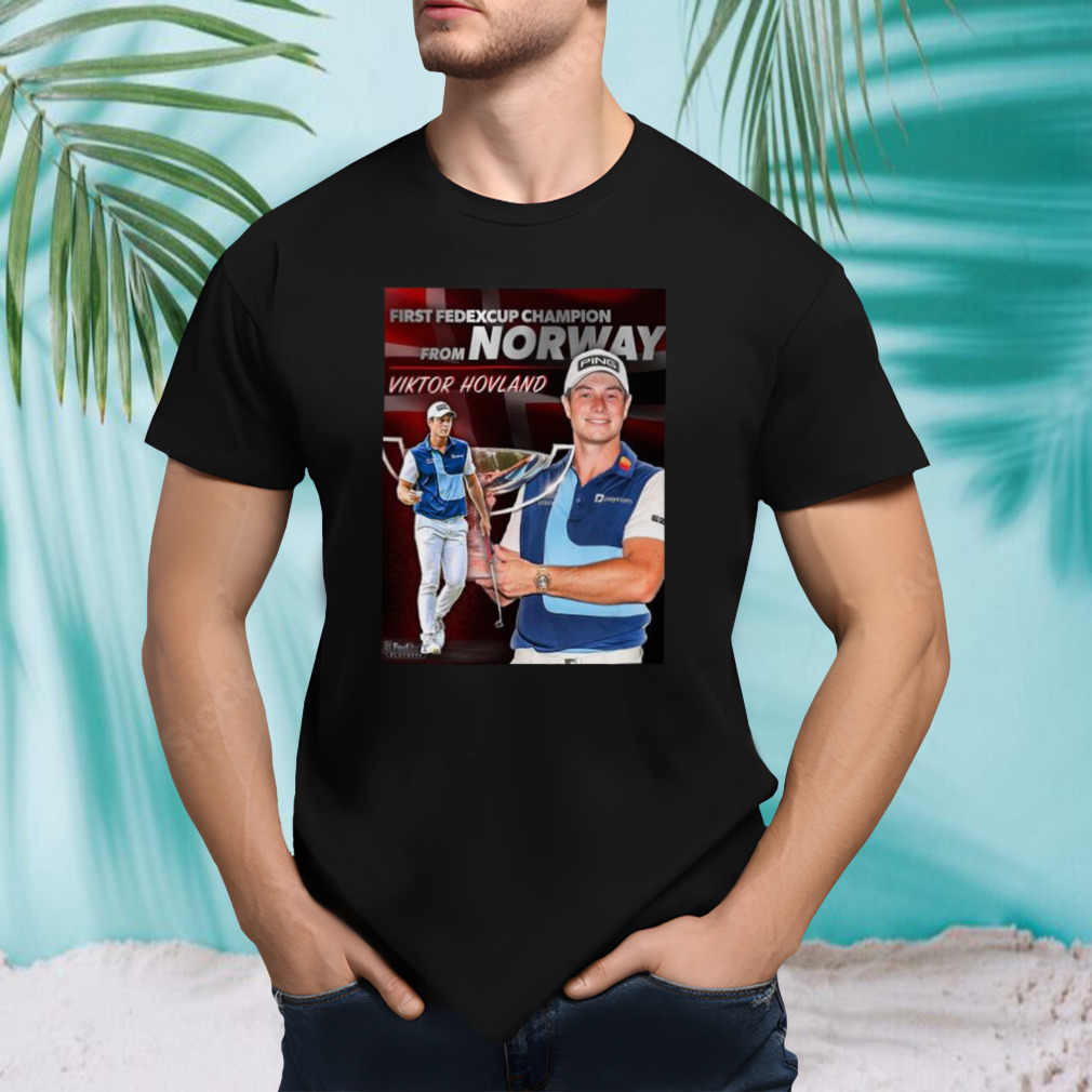 First Fedexcup Champion From Norway Viktor Hovland PGA Tour 2023 T-Shirt