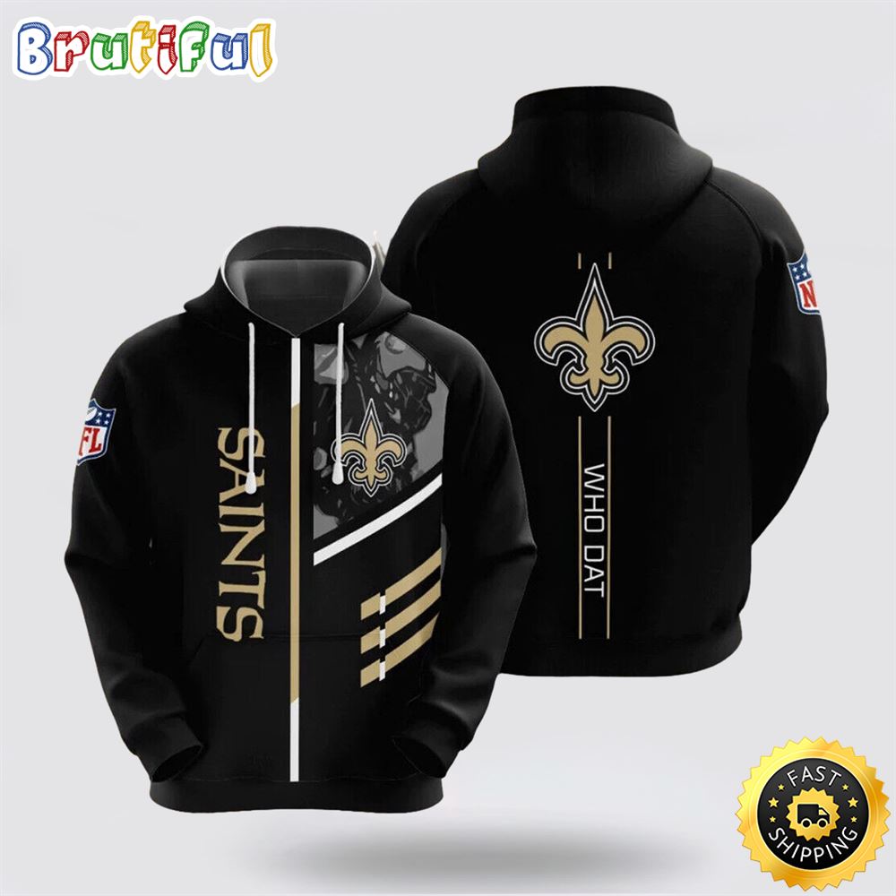 NFL New Orleans Saints 3D Hoodie All Over Print Shirts Perfect Fan Gear For Football Season