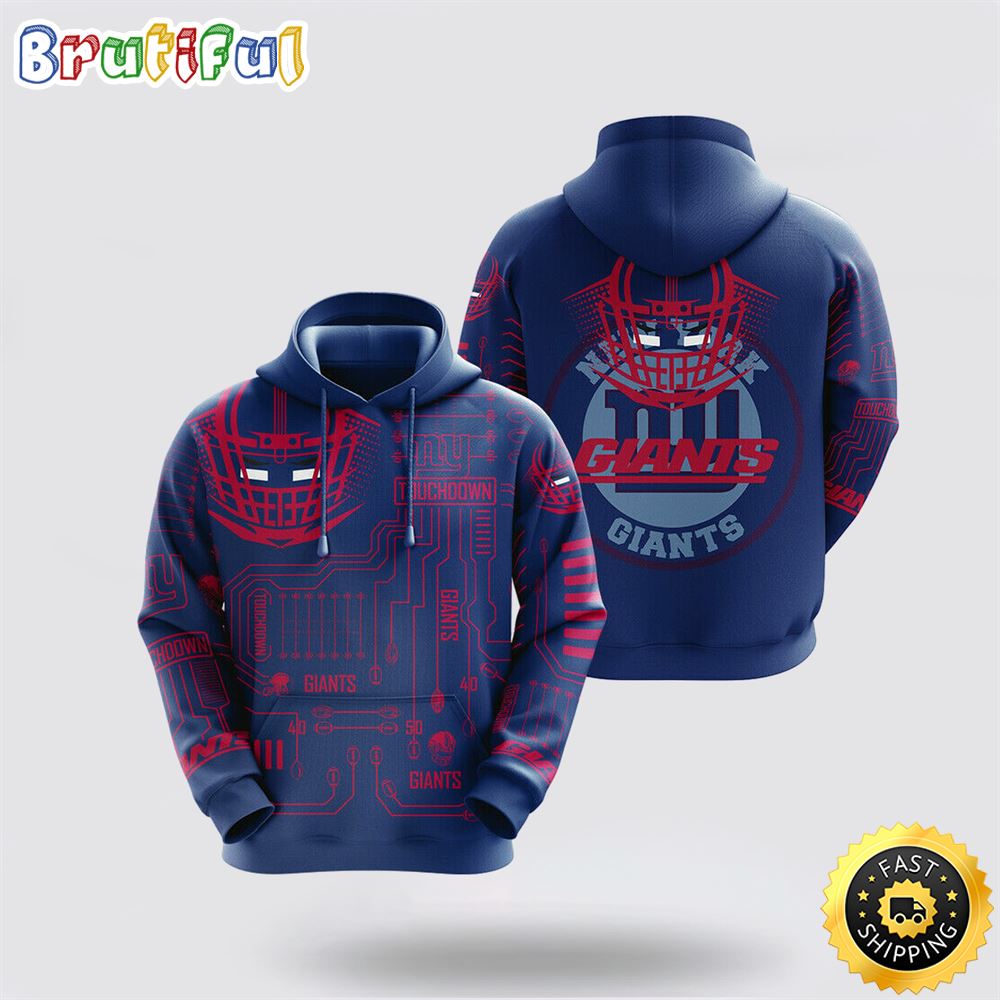 NFL New York Giants 3D Hoodie All Over Print Shirts Embrace Fashion And Team Spirit