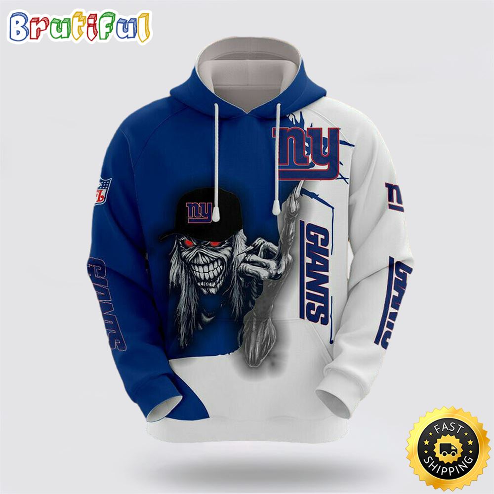 NFL New York Giants 3D Hoodie All Over Print Shirts Get Ready For Game Day