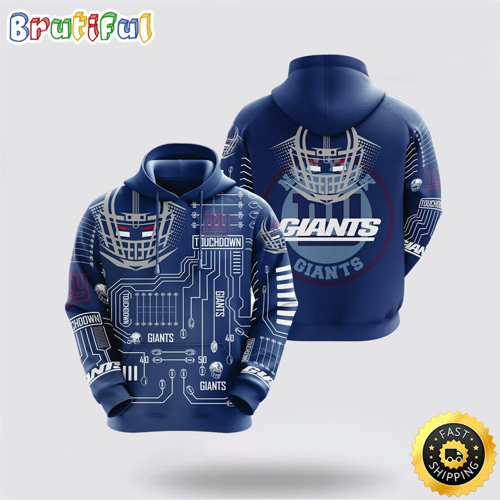 NFL New York Giants 3D Hoodie All Over Print Shirts Make A Statement With Your Team