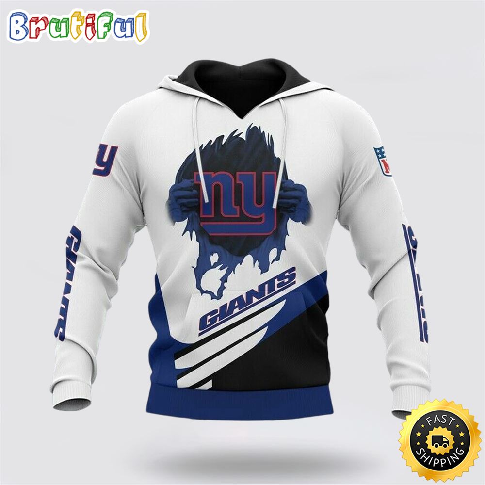 NFL New York Giants 3D Hoodie All Over Print Shirts Stand Out In The Crowd