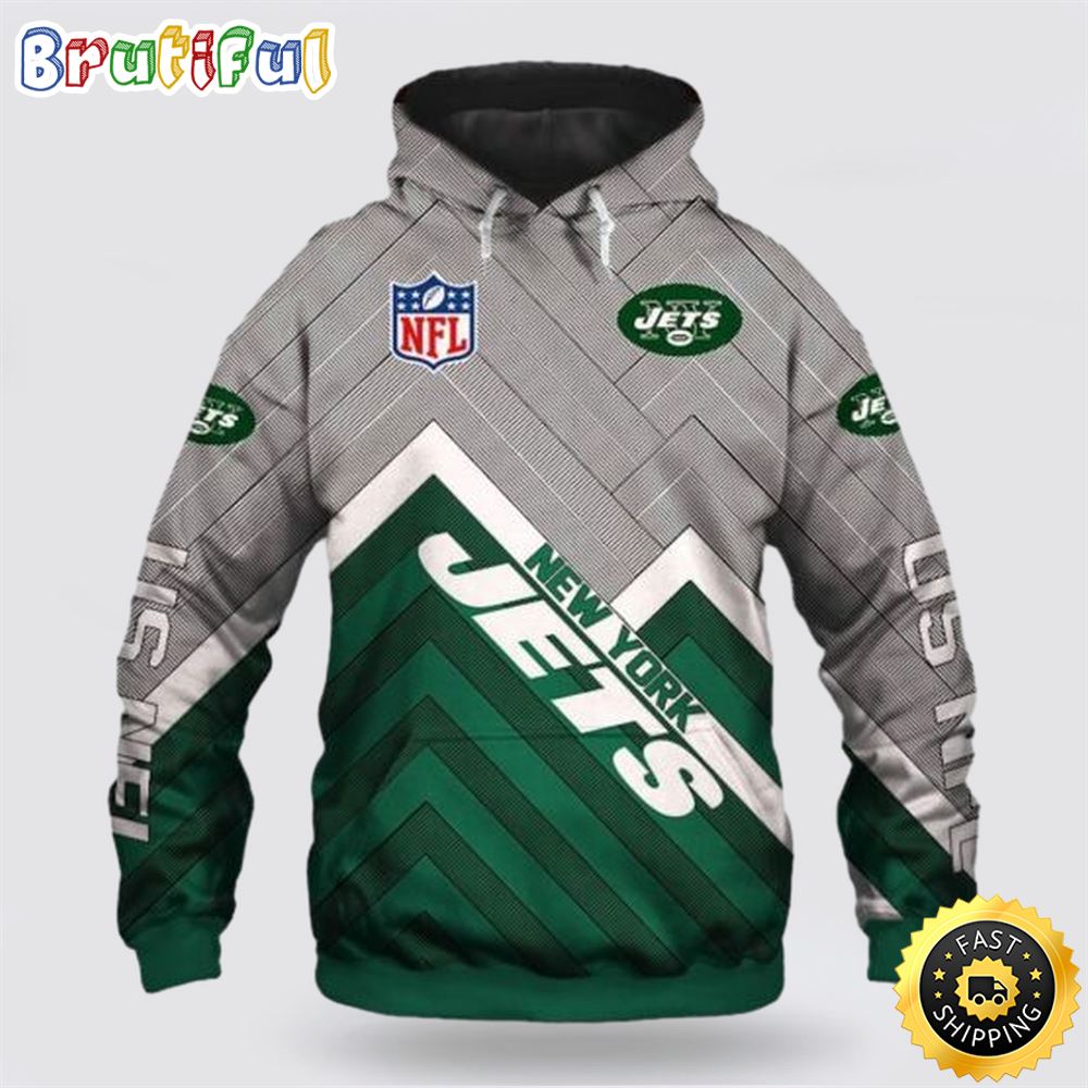 NFL New York Jets 3D Hoodie All Over Print Shirts Elevate Your Game Day Look