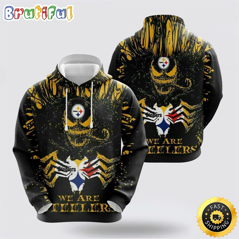 NFL Pittsburgh Steelers 3D Hoodie All Over Print Shirts Skull Unmatched Style And Comfort