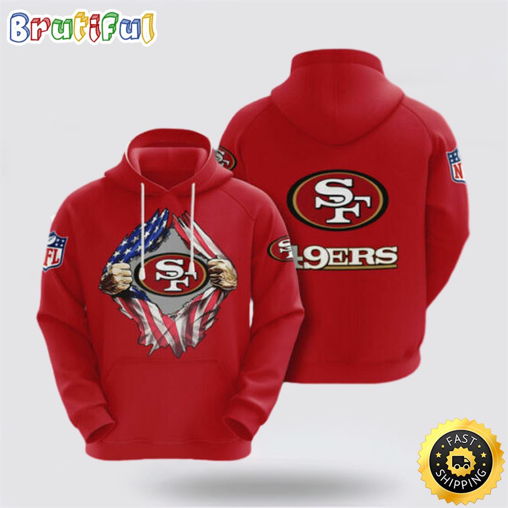 NFL San Francisco 49ers 3D Hoodie All Over Print Shirts Celebrate Your Team In Style