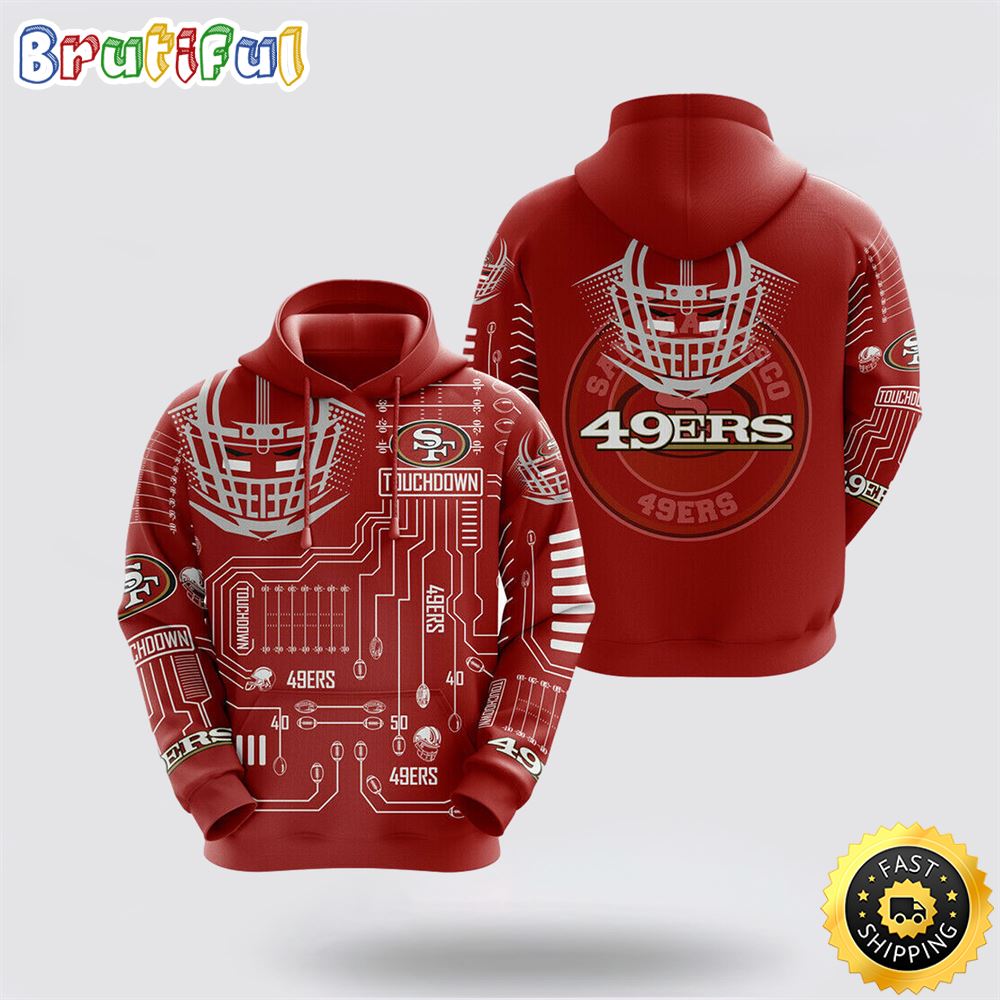 NFL San Francisco 49ers 3D Hoodie All Over Print Shirts Elevate Your Game Day Look