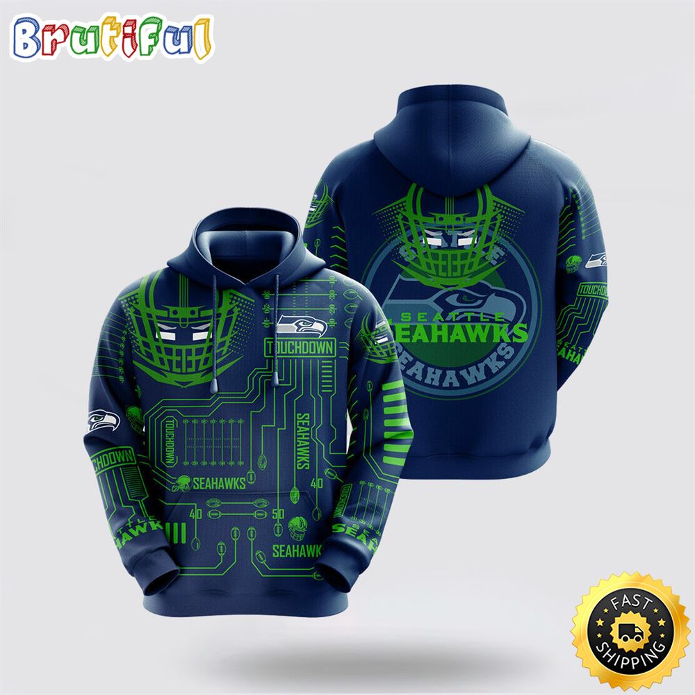 NFL Seattle Seahawks 3D Hoodie All Over Print Shirts Elevate Your Game Day Look