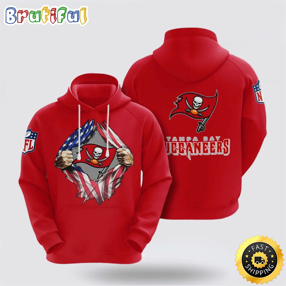 NFL Tampa Bay Buccaneers 3D Hoodie All Over Print Shirts Perfect Fan Gear For Football Season