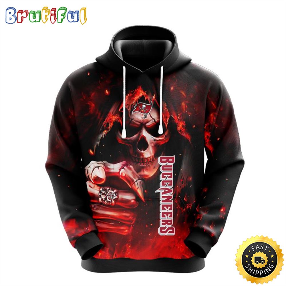 NFL Tampa Bay Buccaneers 3D Hoodie All Over Print Skull Elevate Your Game