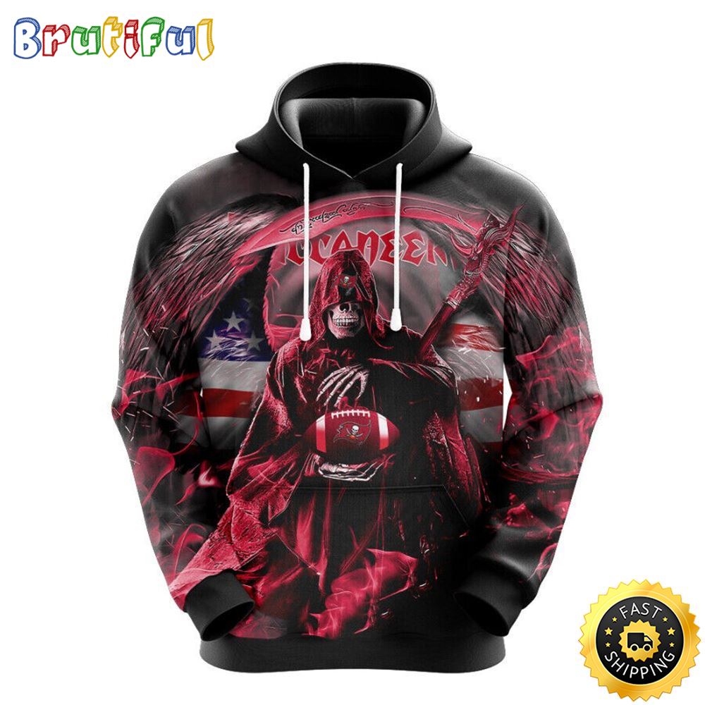 NFL Tampa Bay Buccaneers 3D Hoodie All Over Print Skull Stand Out In The Crowd