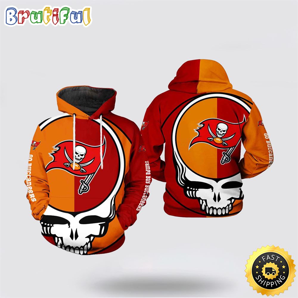 NFL Tampa Bay Buccaneers 3D Hoodie Printed Grateful Dead Show Team Pride