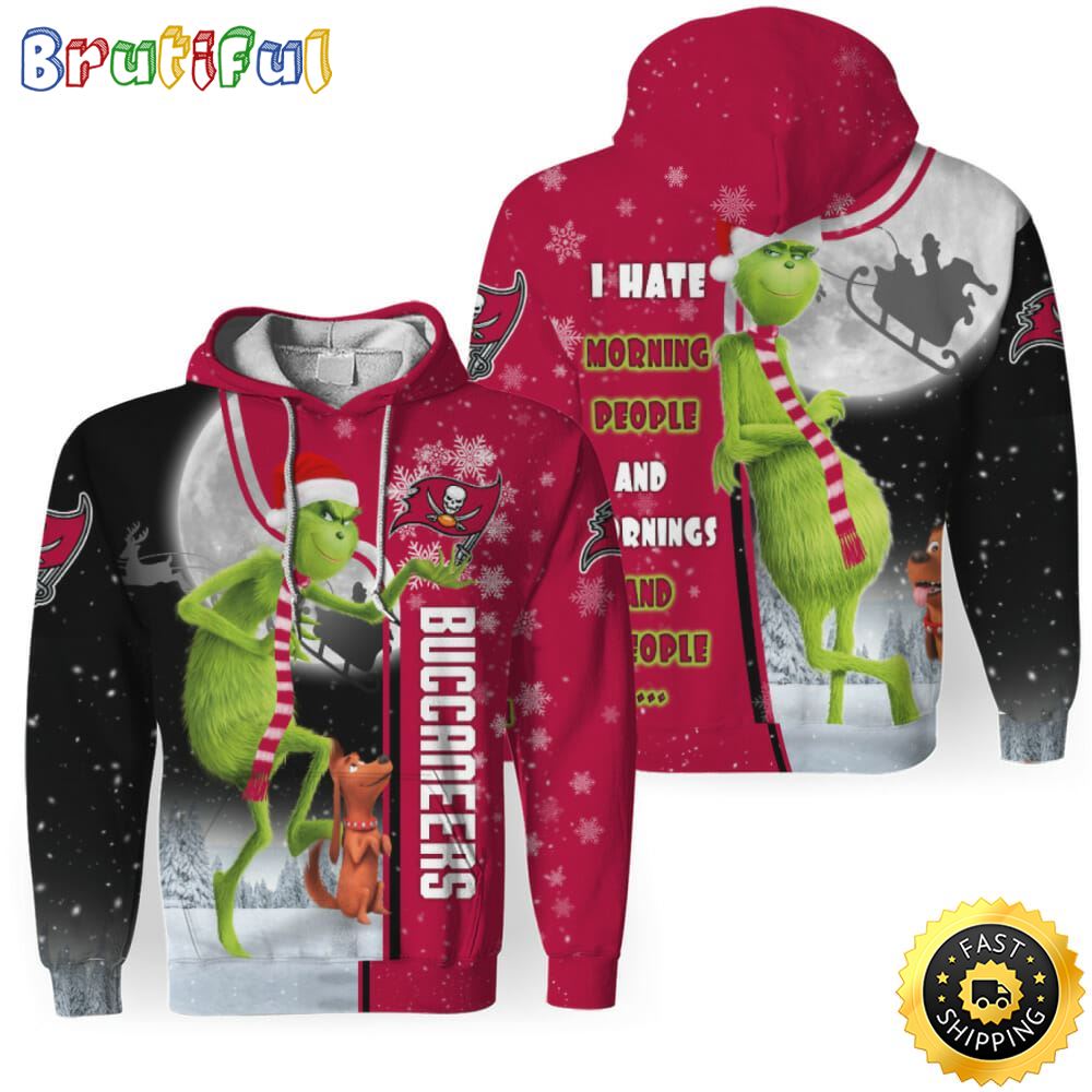 NFL Tampa Bay Buccaneers The Grinch Christmas Football Christmas Hoodie All Over Print Shirt