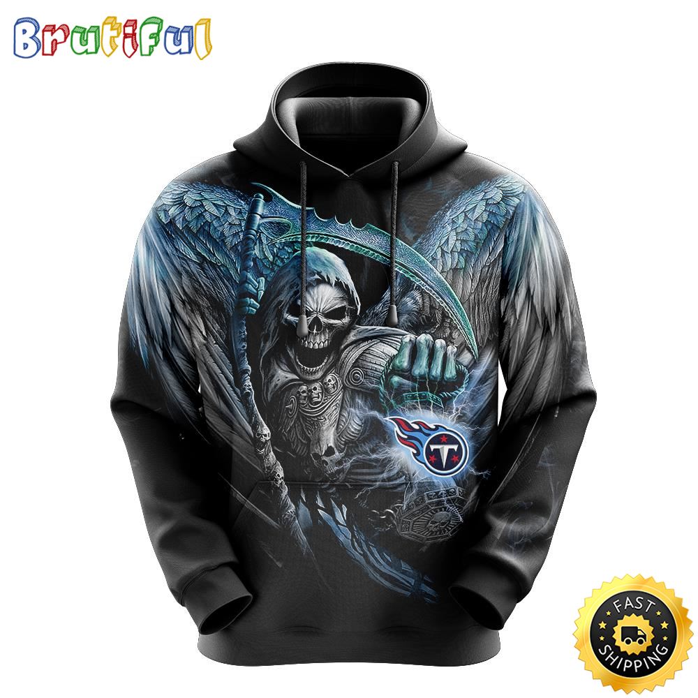 NFL Tennessee Titans 3D Hoodie All Over Print Skull Stand Out In The Crowd