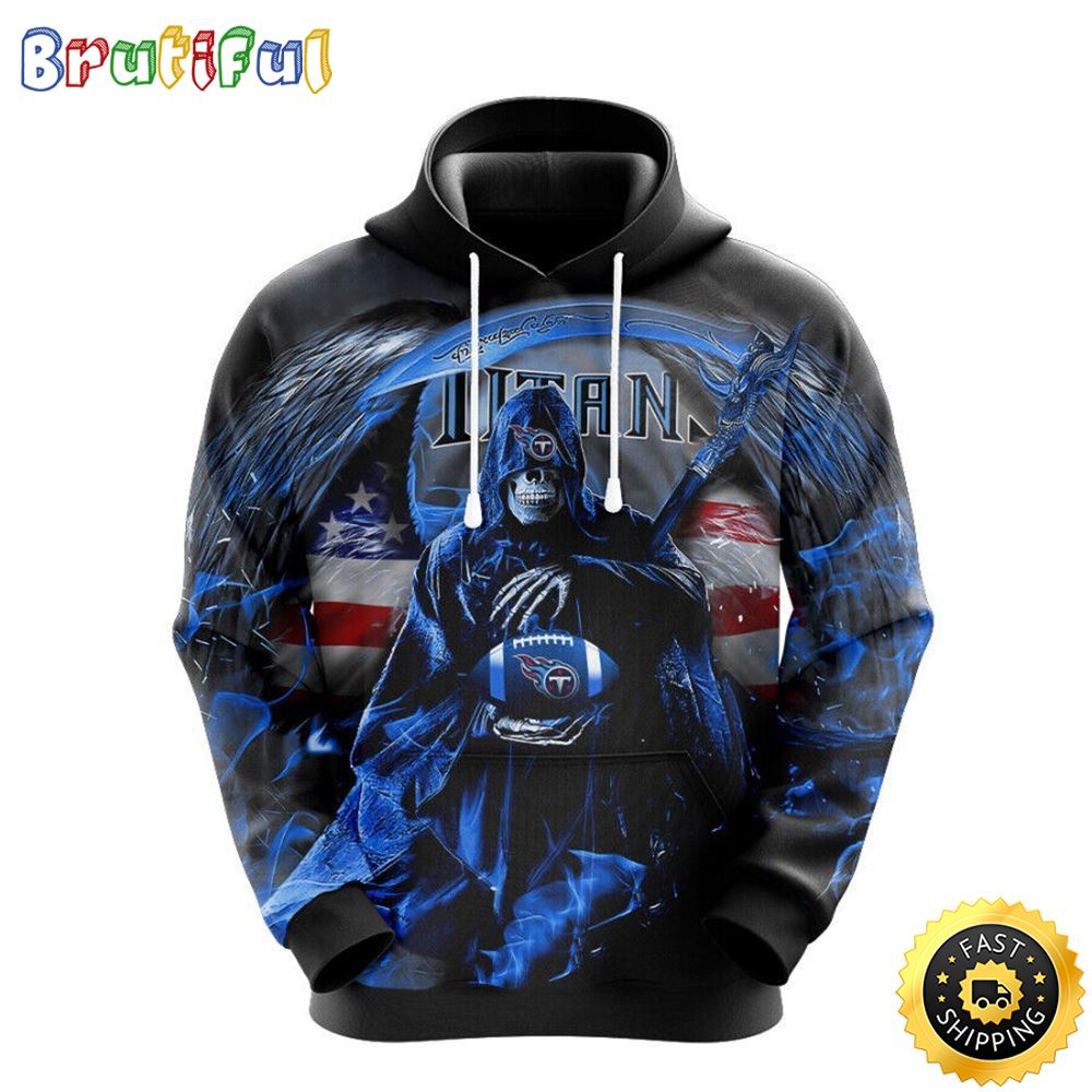 NFL Tennessee Titans 3D Hoodie All Over Print Skull Ultimate Fan Gear