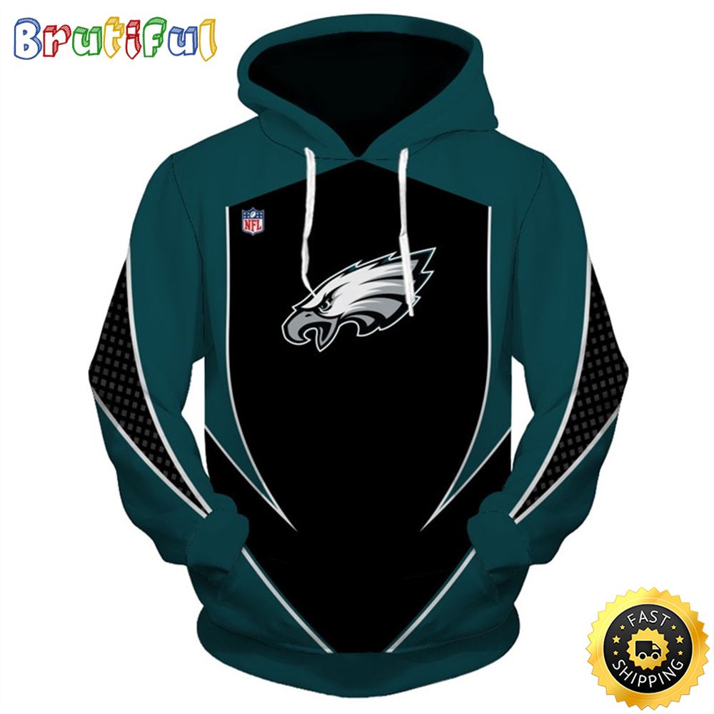 NFL.Eagles Team And Pullover Deep Pocket 3D Hoodie All Over Print Shirt