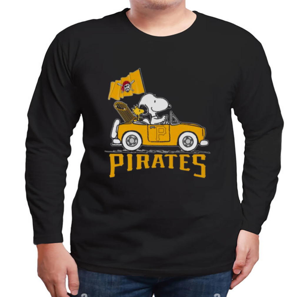 Snoopy And Woodstock Driving Car Pittsburgh Pirates Shirt