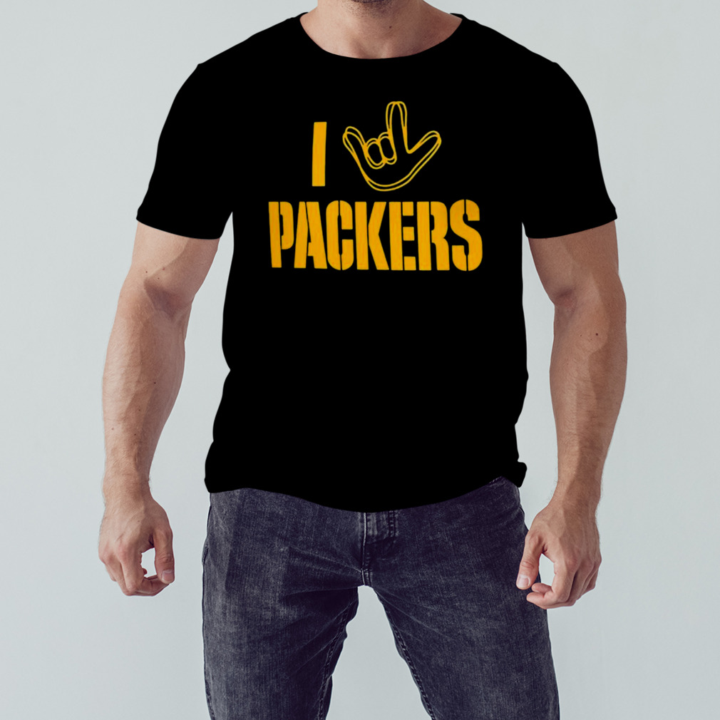 Green Bay Packers The NFL ASL Collection By Love Sign Tri-Blend Shirt