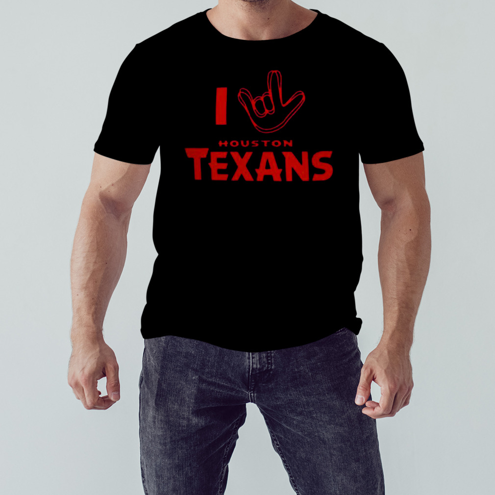 Houston Texans The NFL ASL Collection By Love Sign Tri-Blend Shirt