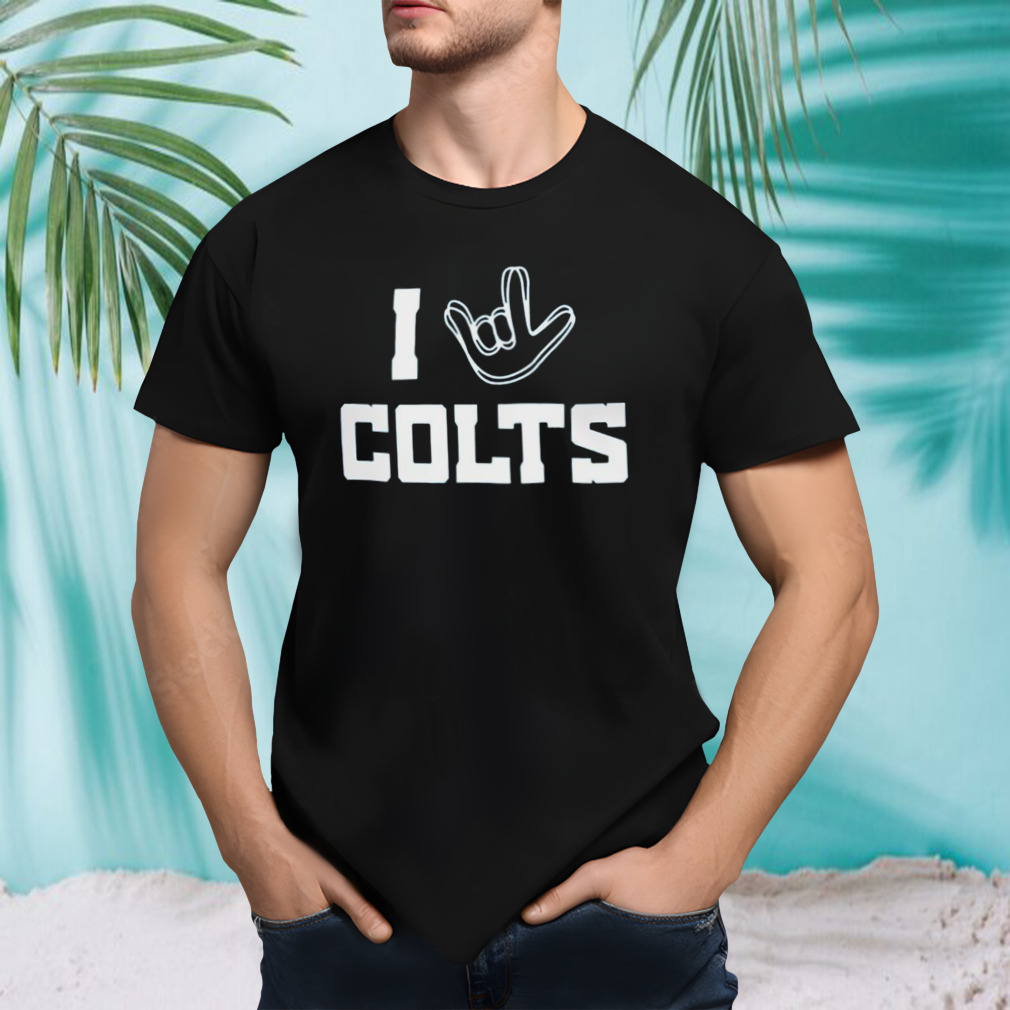 Indianapolis Colts The NFL ASL Collection By Love Sign Tri-Blend Shirt