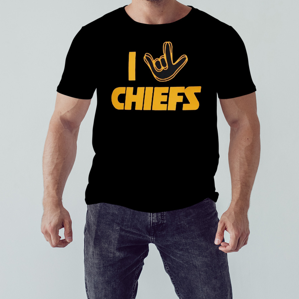 Kansas City Chiefs The NFL ASL Collection By Love Sign Tri-Blend Shirt