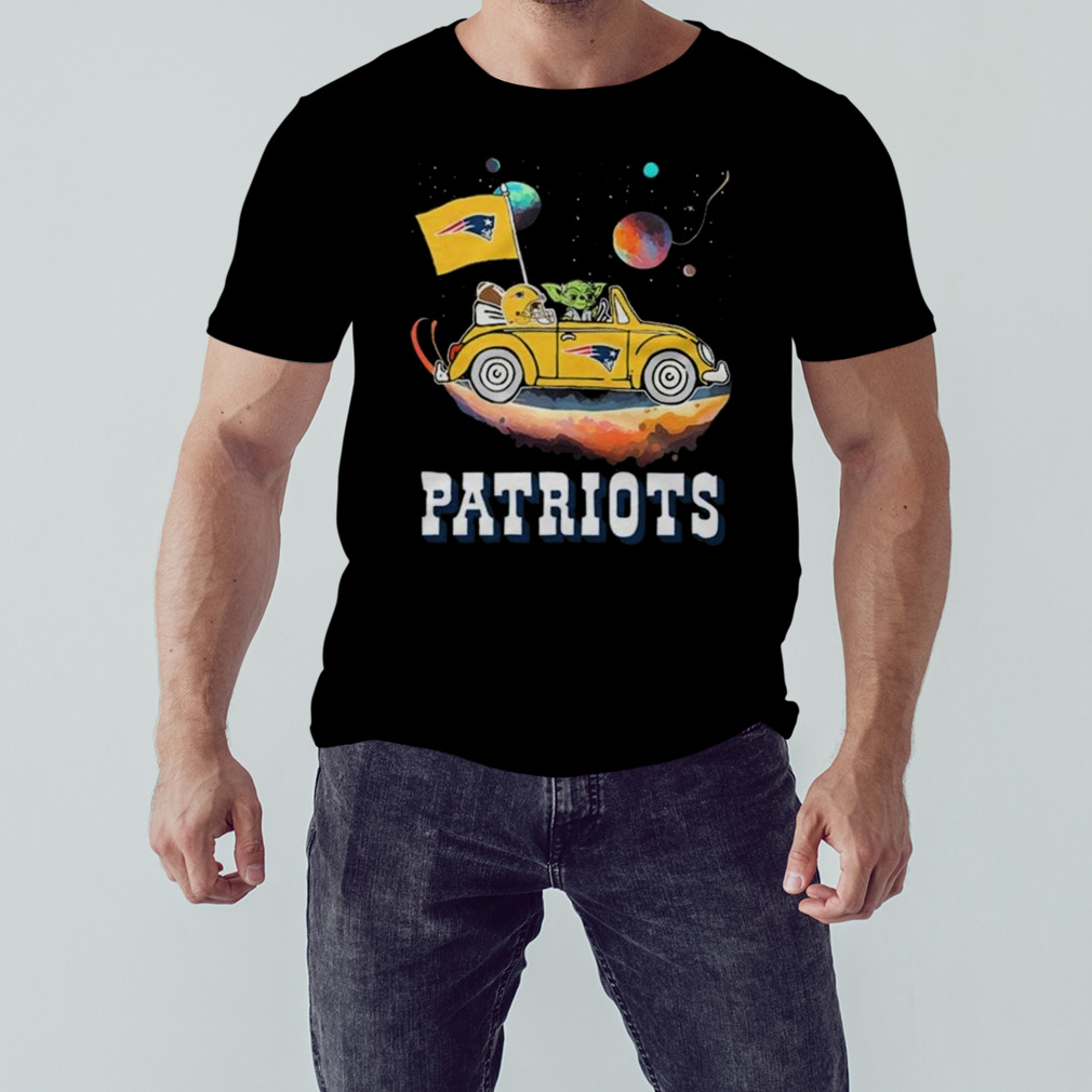 Master Yoda Driving Car Star New England Patriots Football 2023 T-Shirt