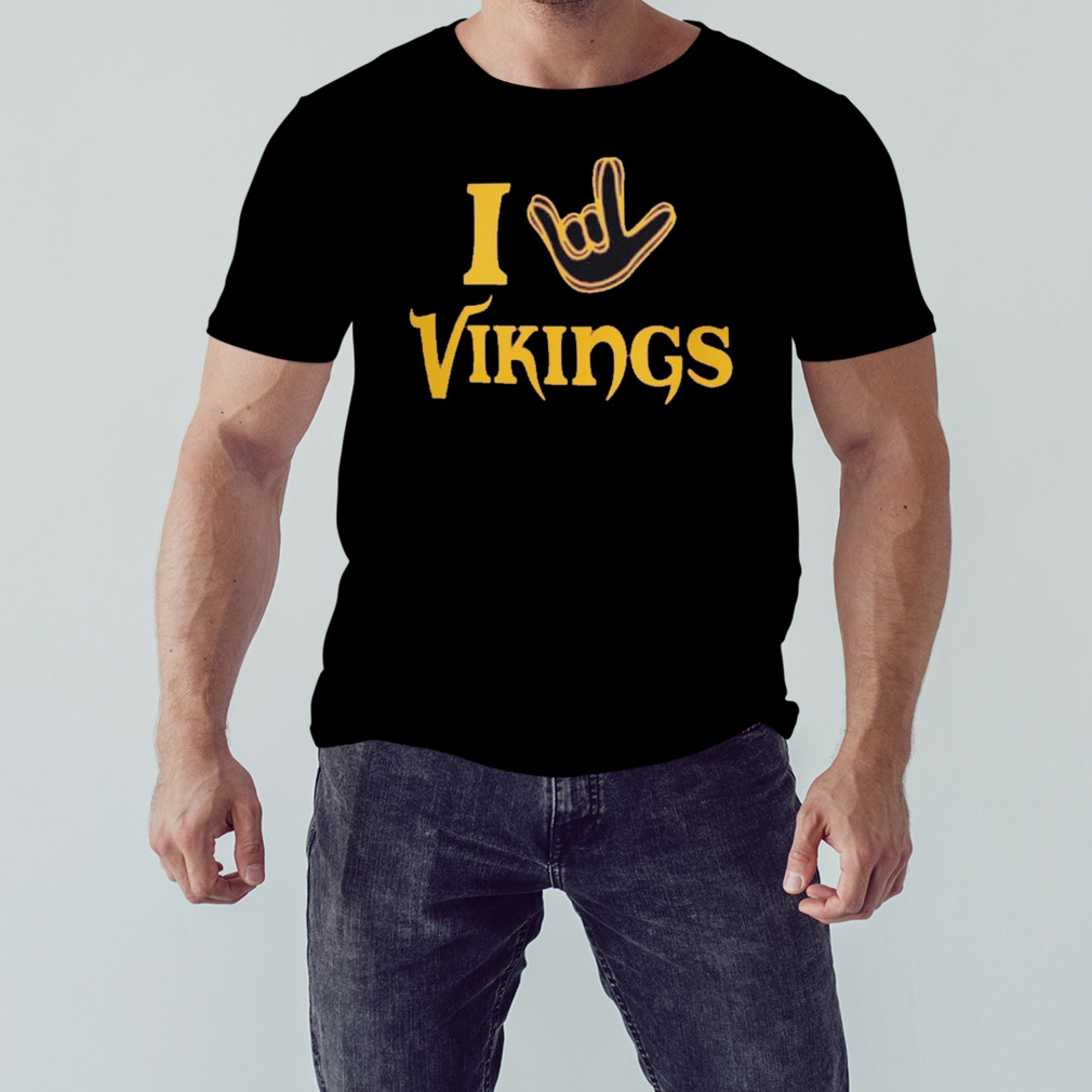 Minnesota Vikings The NFL ASL Collection By Love Sign Tri-Blend Shirt -  Guineashirt Premium ™ LLC