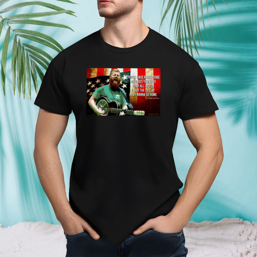 Oliver Anthony American Flag shirt