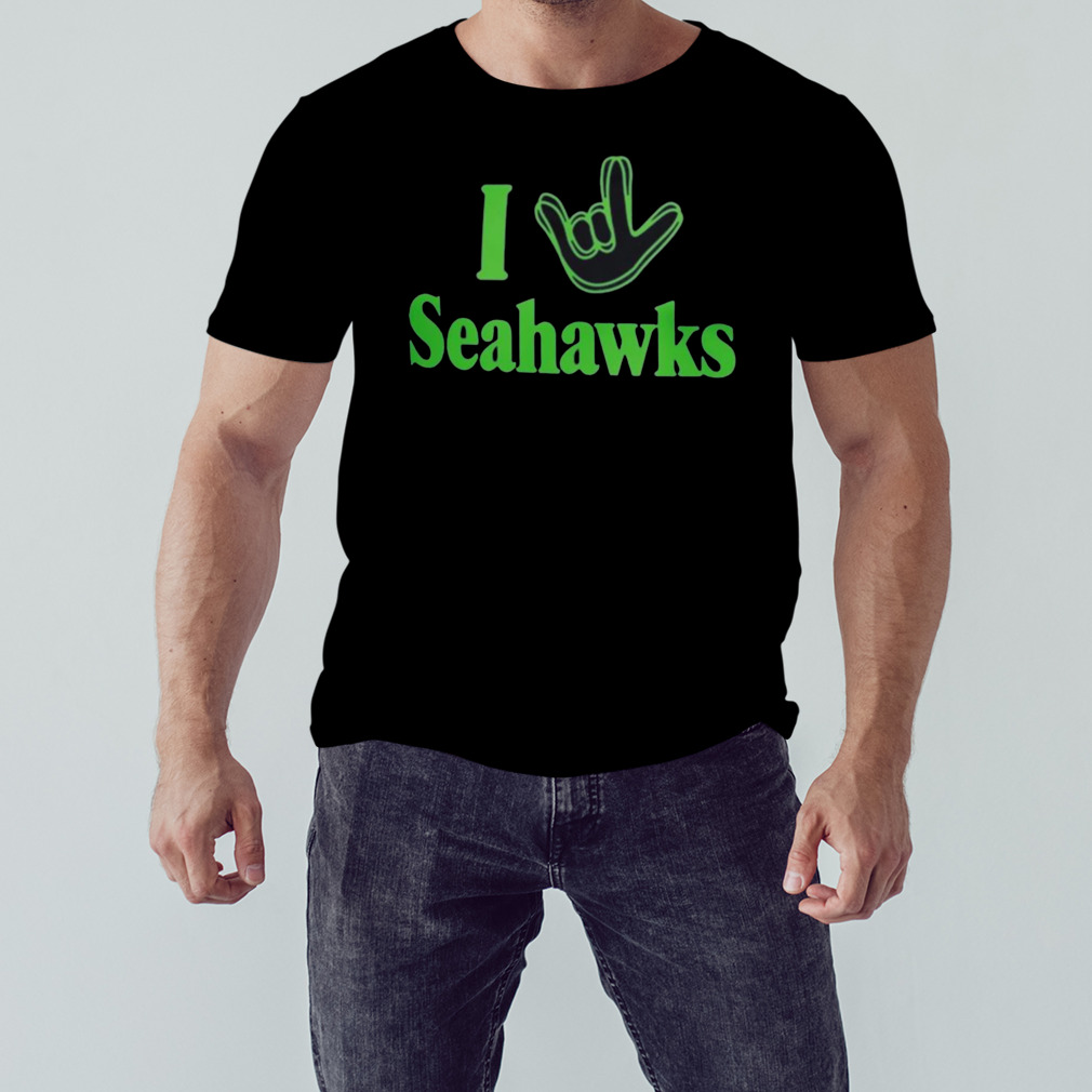 Seattle Seahawks The NFL ASL Collection By Love Sign Tri-Blend Shirt