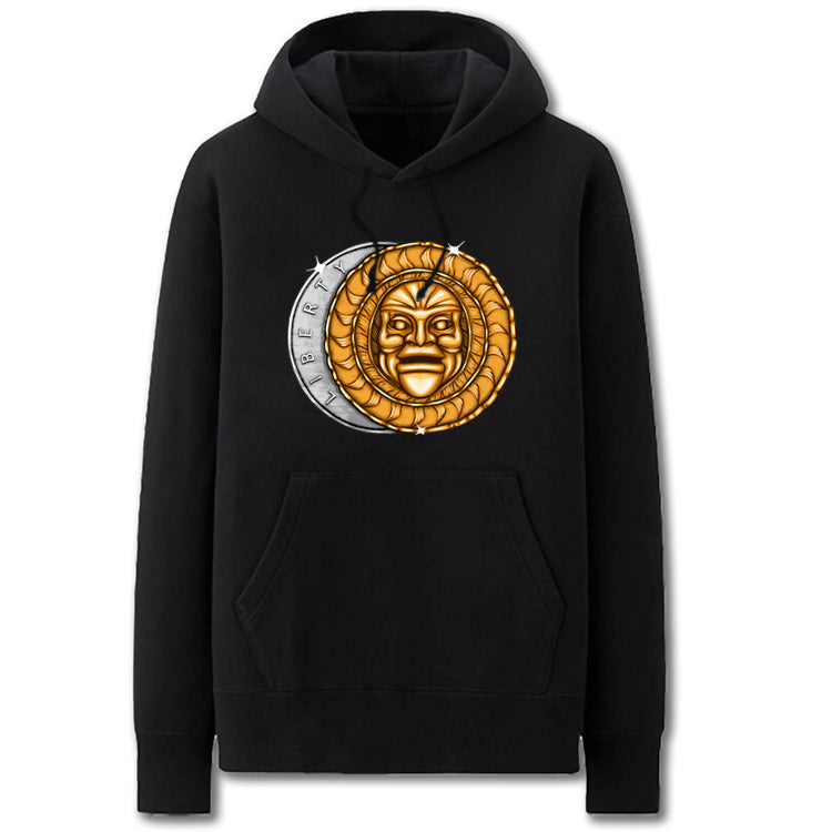Anime Game Hoodies Solid Color Lucky Coin Icon