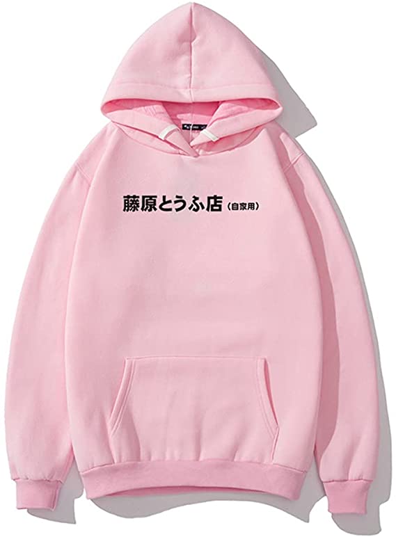 Anime Initial D Hoodies Casual Hooded Sweatshirt Unisex Clothing
