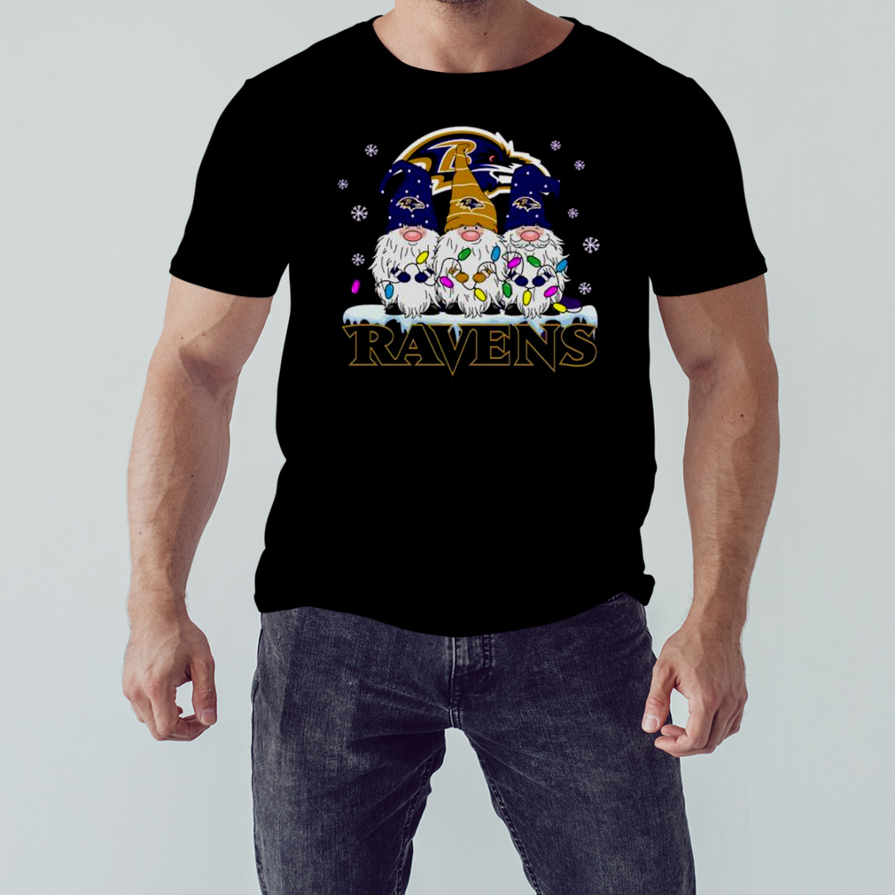 Baltimore Ravens Football Gnomes Christmas 2023 shirt
