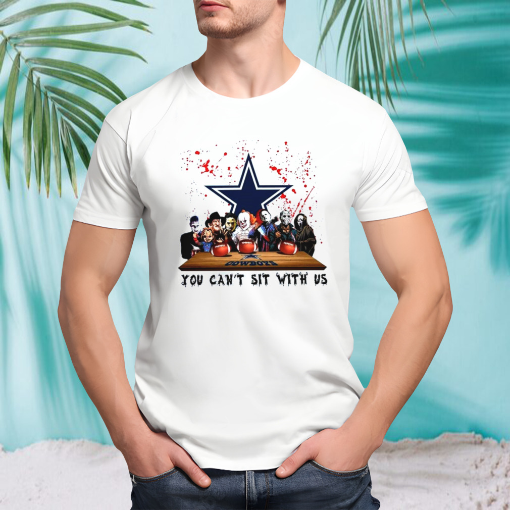 Dallas Cowboys Horror Movie Characters Team You Can’t Sit With Us Halloween 2023 T-Shirt