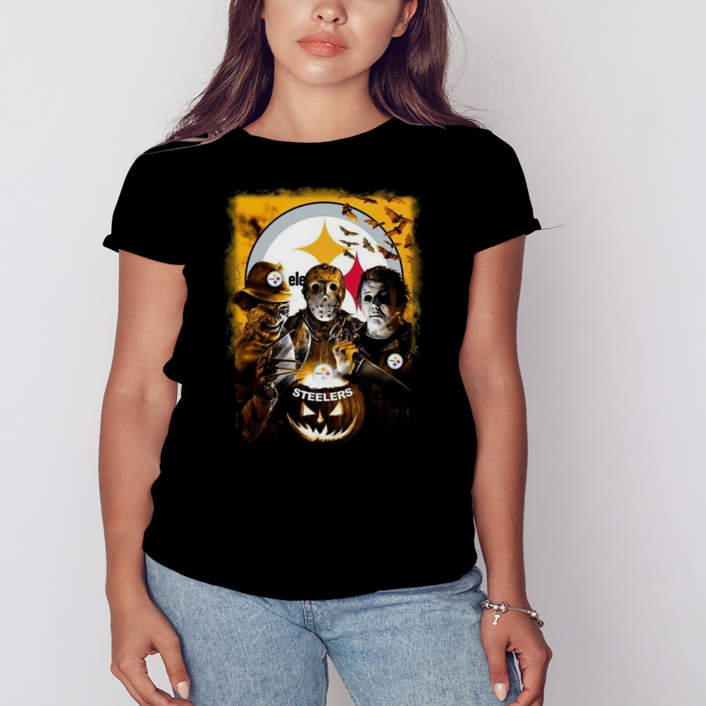 Michael Myers Freddy Krueger Jason Voorhees Pittsburgh Steelers Halloween  2023 Shirt - Guineashirt Premium ™ LLC