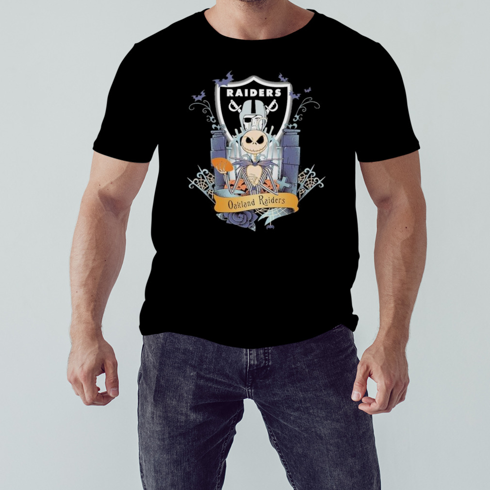 Oakland Raiders Jack Skellington This Is The Nightmare Halloween 2023 T-Shirt